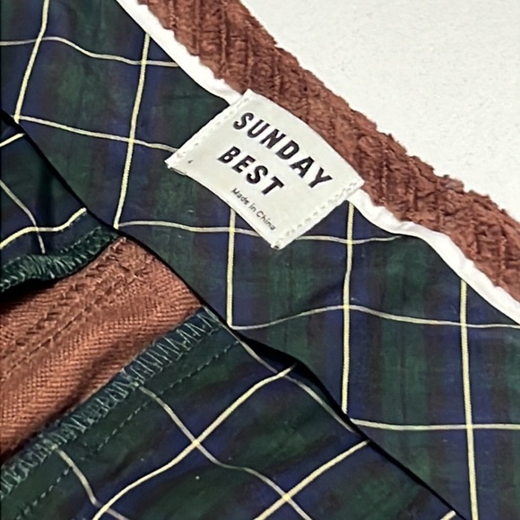 Sunday Best wide pile brow Corduroy Pants.  Wide leg, high waist, long. Size 4 - Picture 2 of 9